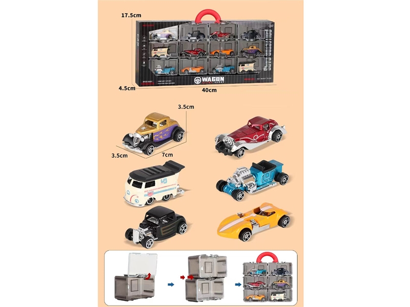 FREE WAY DIE-CAST CAR 12PCS,6ASST - HP1236644