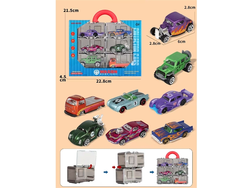 FREE WAY DIE-CAST CAR 6PCS,8ASST - HP1236652