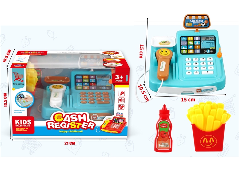 CASH REGISTER SET W/LIGHT & MUSIC , 2COLORS - HP1237073
