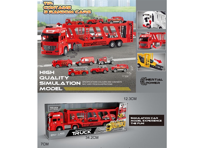 FREE WAY TRUCK W/3PCS CAR - HP1237179