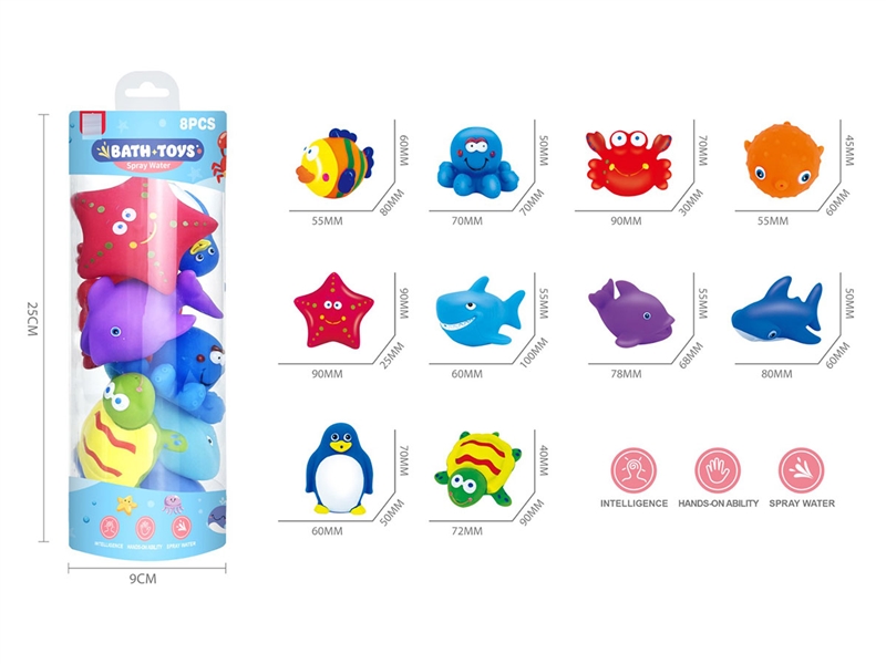 BATHROOM TOYS 8PCS - HP1237193