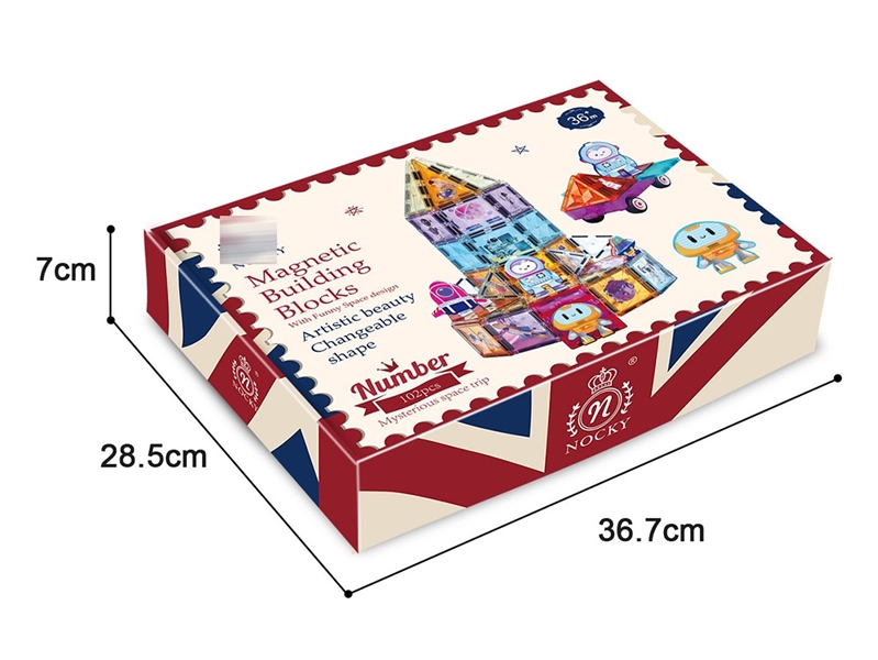 MAGNETIC BUILDING BLOCKS 102PCS - HP1237394