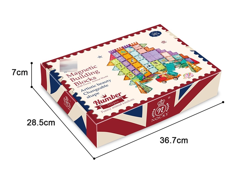 MAGNETIC BUILDING BLOCKS 102PCS - HP1237395