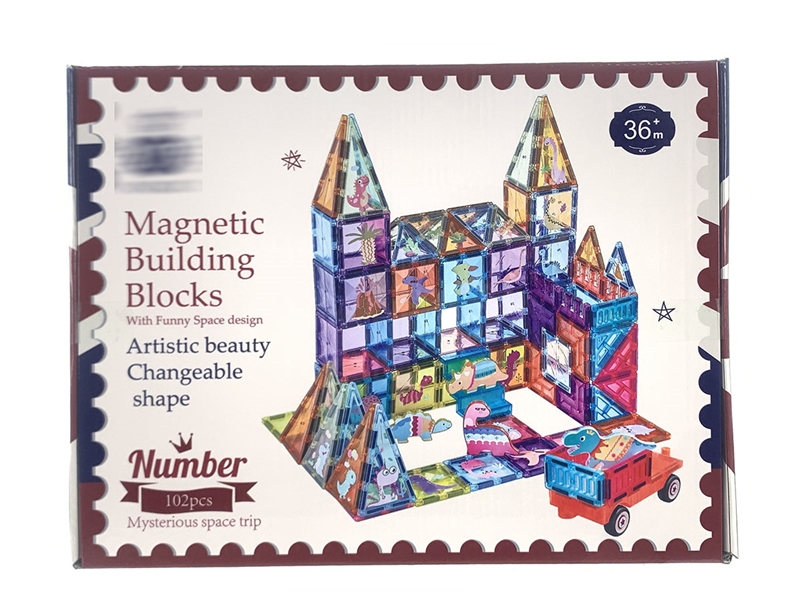 MAGNETIC BUILDING BLOCKS 102PCS - HP1237396