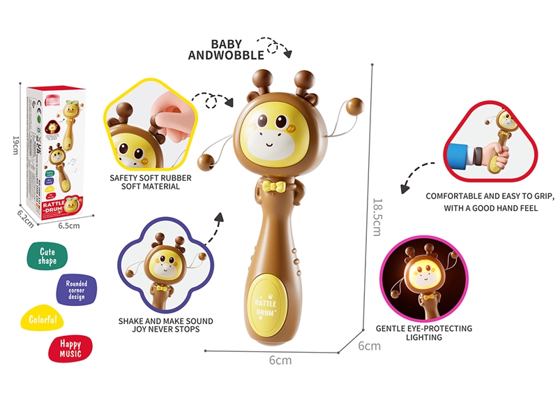 BABY RATTLE DRUM W/LIGHT & SOUND - HP1238226