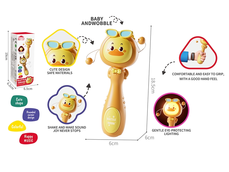 BABY RATTLE DRUM W/LIGHT & SOUND - HP1238227