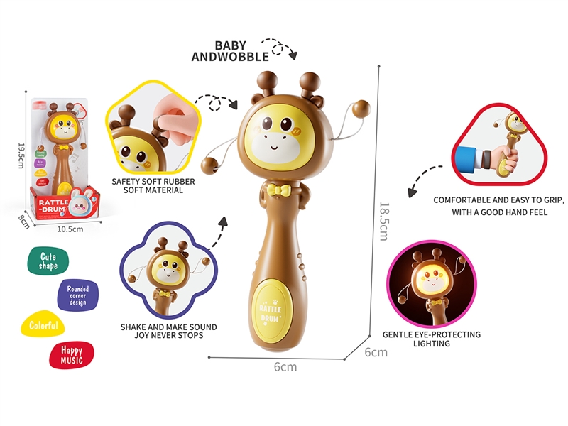 BABY RATTLE DRUM W/LIGHT & SOUND - HP1238230