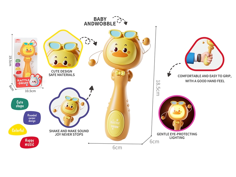 BABY RATTLE DRUM W/LIGHT & SOUND - HP1238231