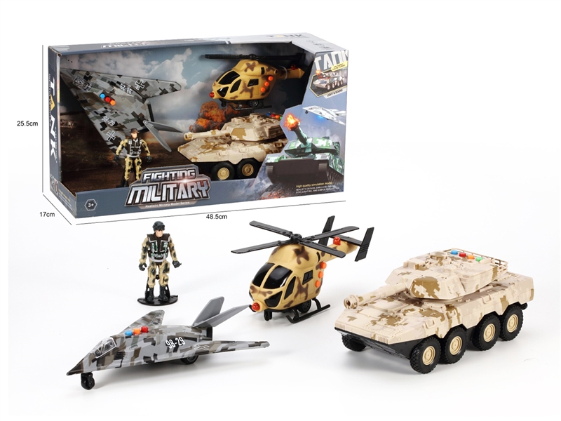 FRICTION MILITARY SET W/LIGHT & MUSIC - HP1238531