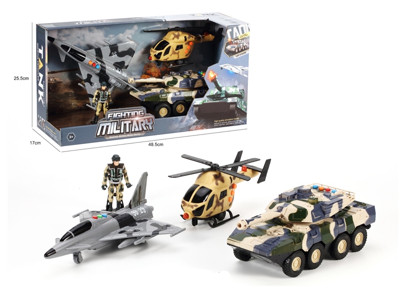 FRICTION MILITARY SET W/LIGHT & MUSIC - HP1238532