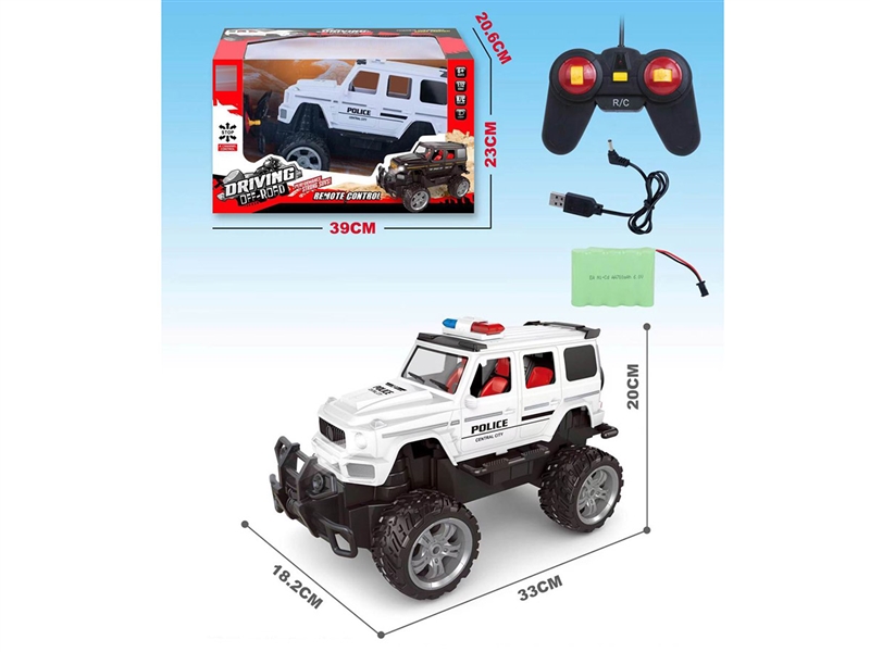 1:12 4-CHANNE R/C POLICE CAR W/LIGHT（INCLUDED BATTERY） - HP1238804