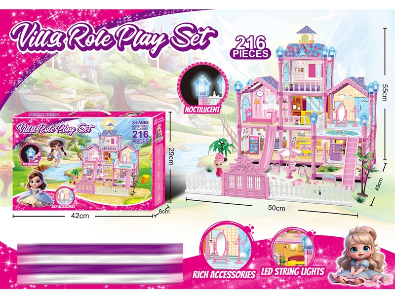 VILLA SET 216PCS W/NOCTILUCENT - HP1239186