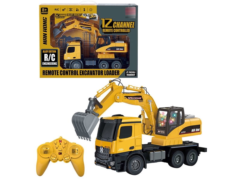 2.4G 12-CHANNE R/C CONSTRUCTION TRUCK W/LIGHT & MUSIC - HP1239206