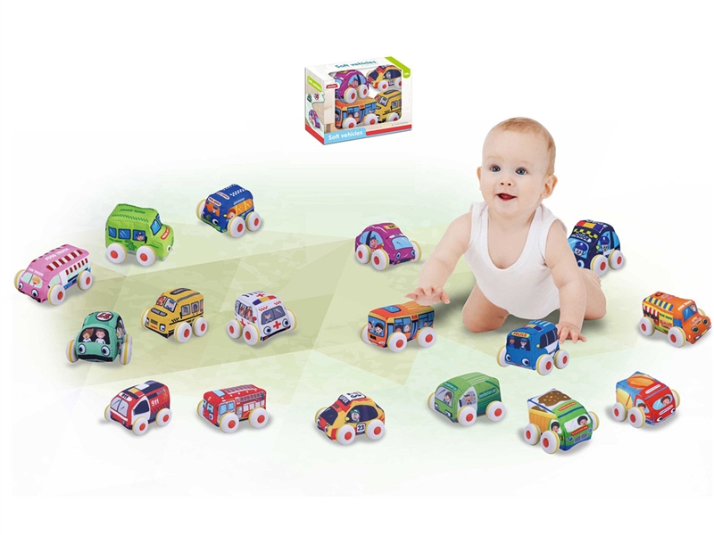 BABY CARTOON PULL BACK CLOTH CAR - HP1239283
