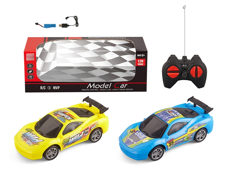 1:24 4-CHANNE R/C CAR（INCLUDE BATTERY）,2ASST - HP1239352