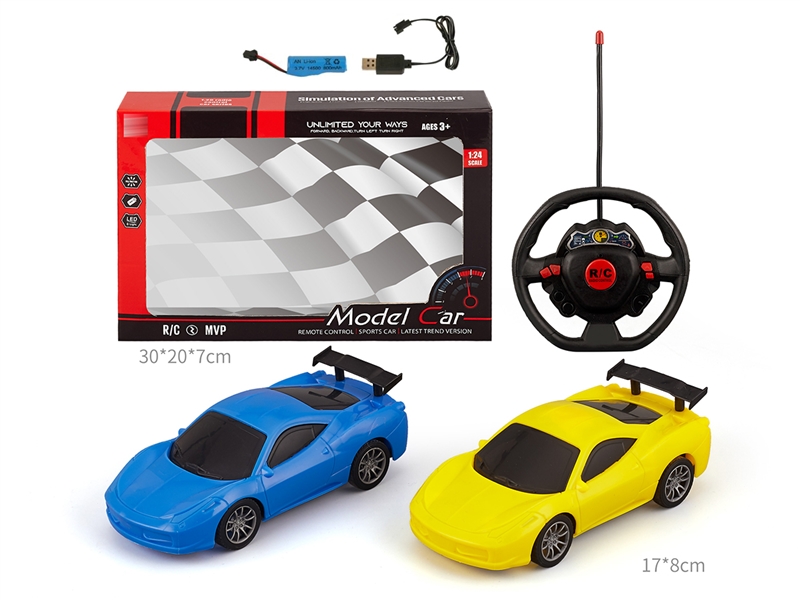 1:20 4-CHANNE R/C CAR（INCLUDE BATTERY）,2COLOURS - HP1239581