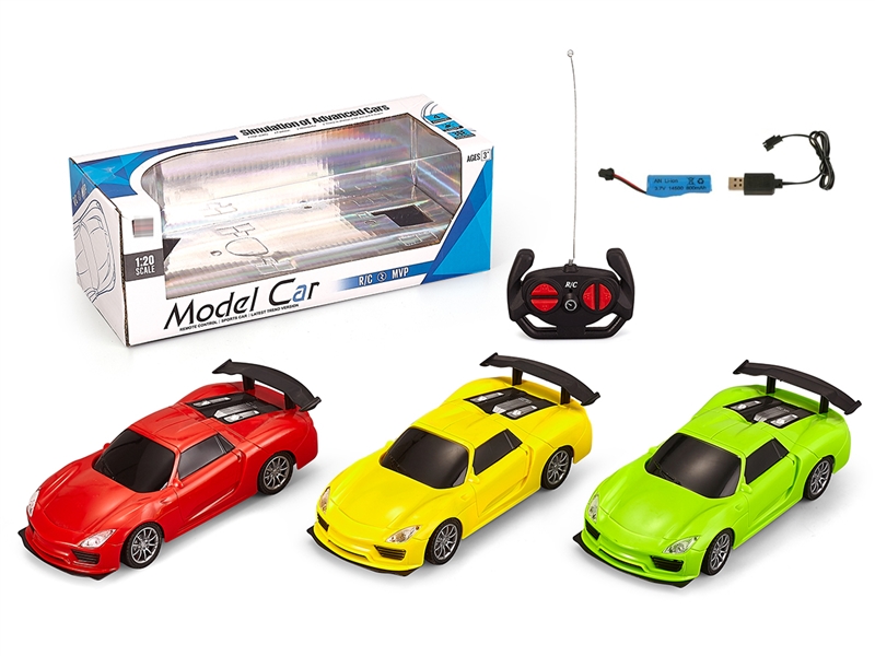 1:20 4-CHANNE R/C CAR（INCLUDE BATTERY）,3COLOURS - HP1239597