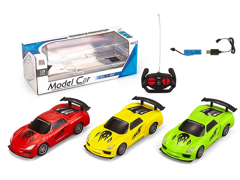 1:20 4-CHANNE R/C CAR（INCLUDE BATTERY）,3COLOURS - HP1239598