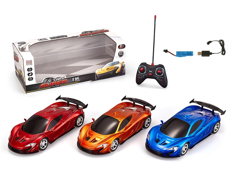 1:16 4-CHANNE R/C CAR（INCLUDE BATTERY）,3COLOURS - HP1239615