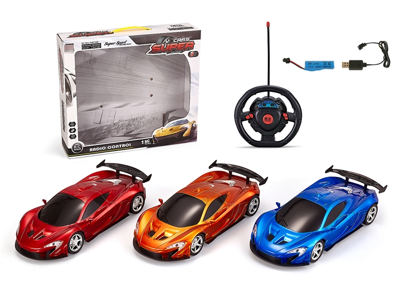 1:16 4-CHANNE R/C CAR（INCLUDE BATTERY）,3COLOURS - HP1239622