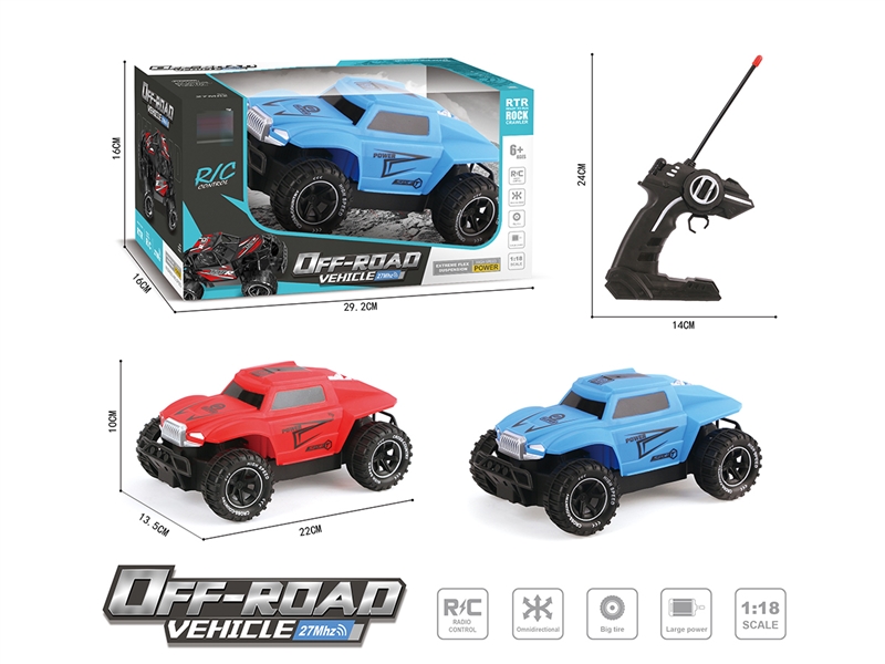 1:18 4-CHANNELS R/C CLIMBING CAR,2COLOURS(INCLUDED BATTERY) - HP1239677