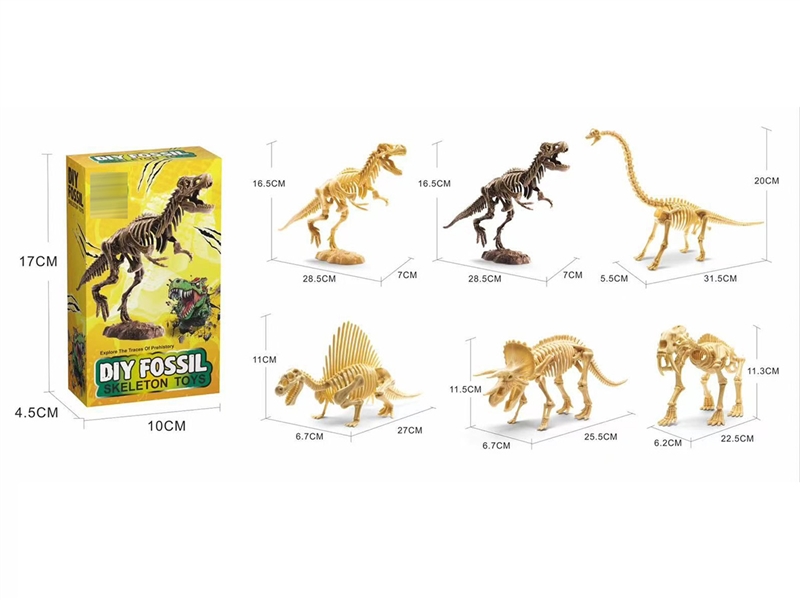 DIY DINOSAUR FOSSIL,6ASST - HP1239755