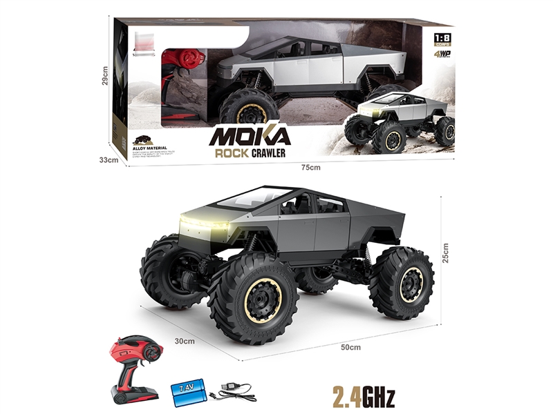 1:8 R/C DIE-CAST CLIMBING CAR,2COLOURS（INCLUDED BATTERY） - HP1239878