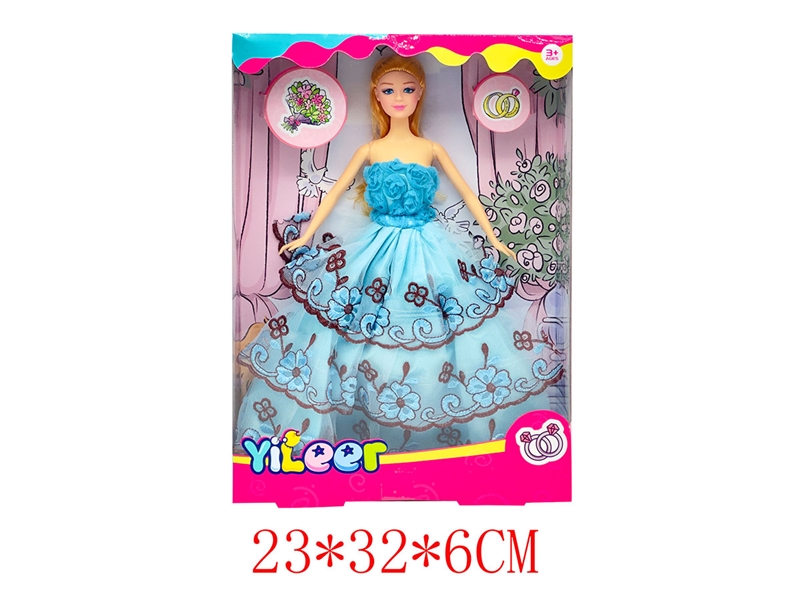 11.5寸实身芭比娃娃婚纱礼服系列 - HP1240136