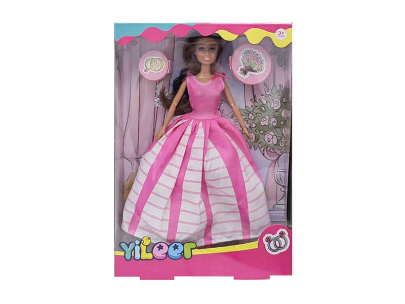 11.5寸实身芭比娃娃婚纱礼服系列 - HP1240137