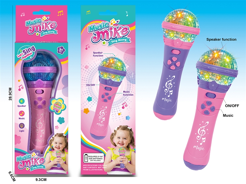 MICROPHONE W/LOUD-SPEAKER & LIGHT & MUSIC - HP1240608