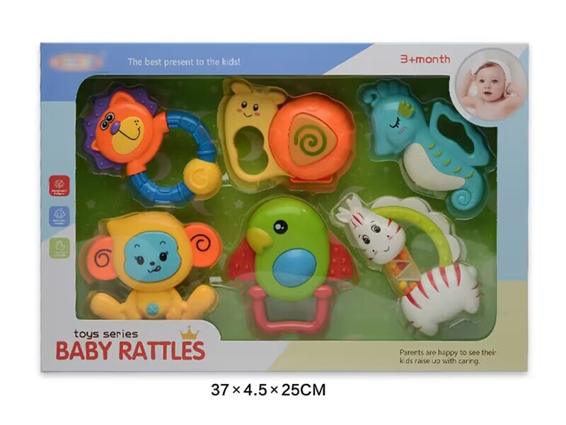 BABY RATTLE 6PCS - HP1240793