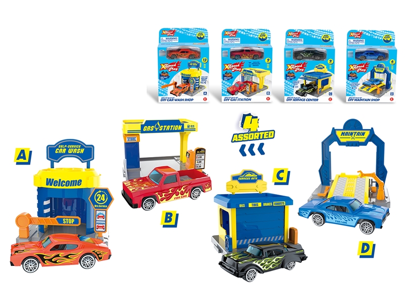 DIY CAR WASH SHOP SET,4ASST - HP1240892