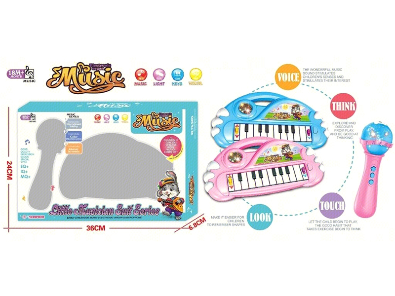 B/O CARTOON ELECTRONIC ORGAN W/MUSIC & LIGHT - HP1241496