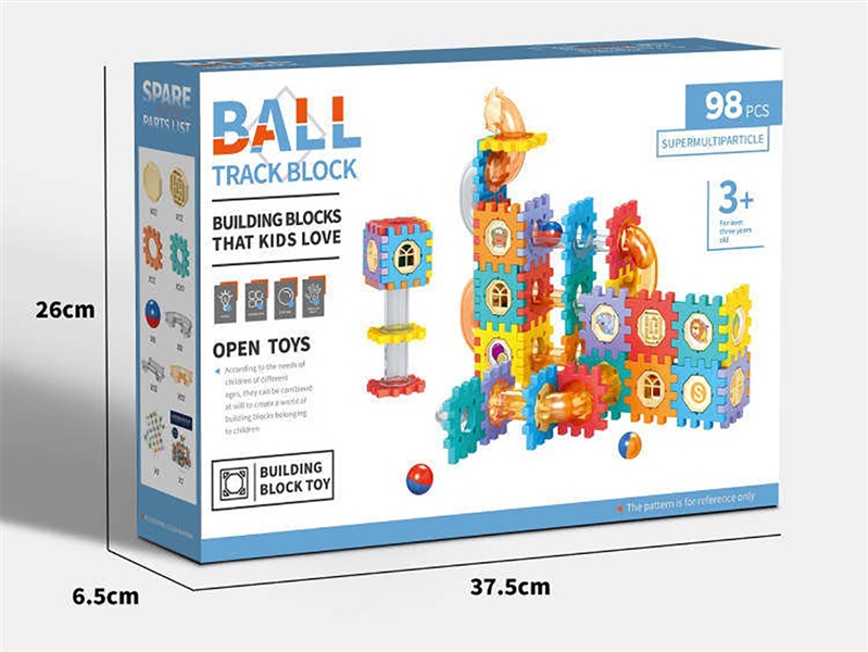 TRACK BUILDING BLOCKS 98PCS - HP1241608