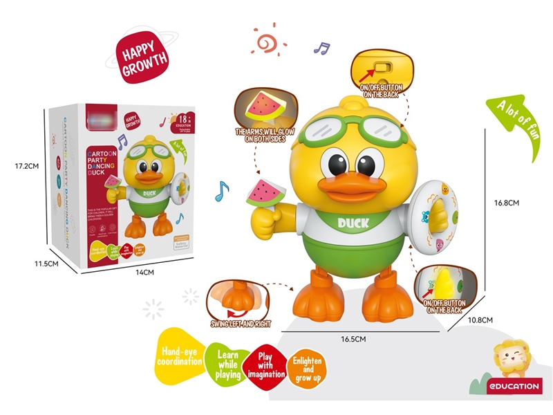 DANCING DUCK W/LIGHT & MUSIC - HP1242014