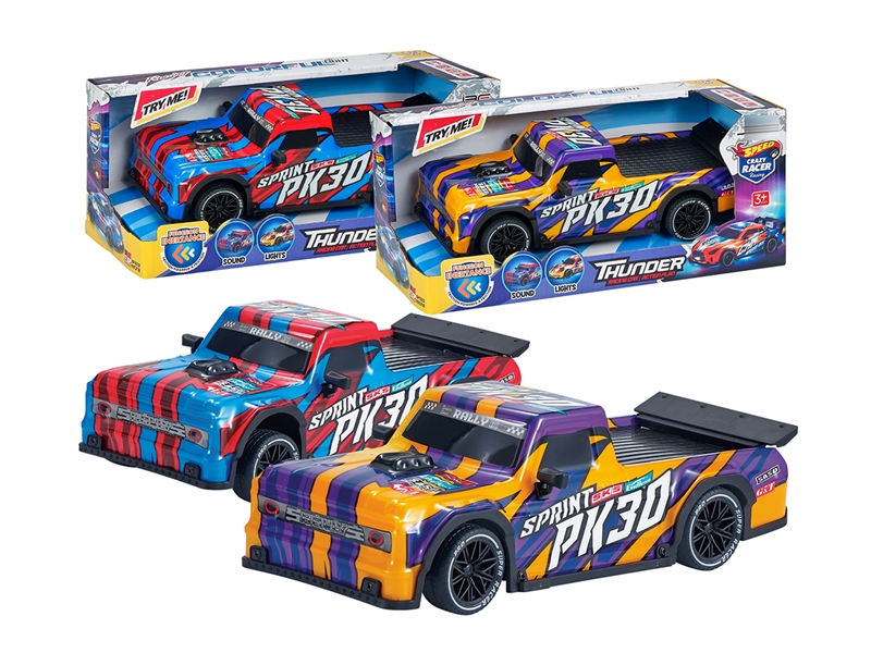 FRICTION CAR W/LIGHT & SOUND,（INCLUDED BATTERY） - HP1242192