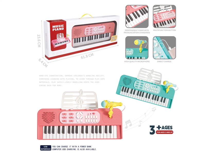 ELECTRONIC ORGAN W/LIGHT & MUSIC , 2COLOURS - HP1242695