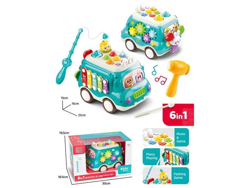 6 IN 1 LEARNERS CAR W/LIGHT & MUSIC - HP1242992