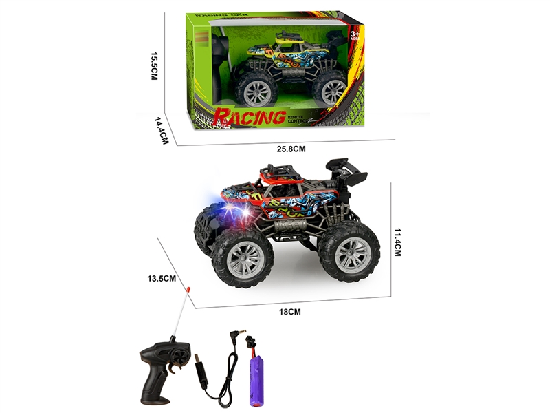1:22 4-CHANNEL R/C CAR W/LIHGT(INCLUDE BATTERY),2COLOURS - HP1243048
