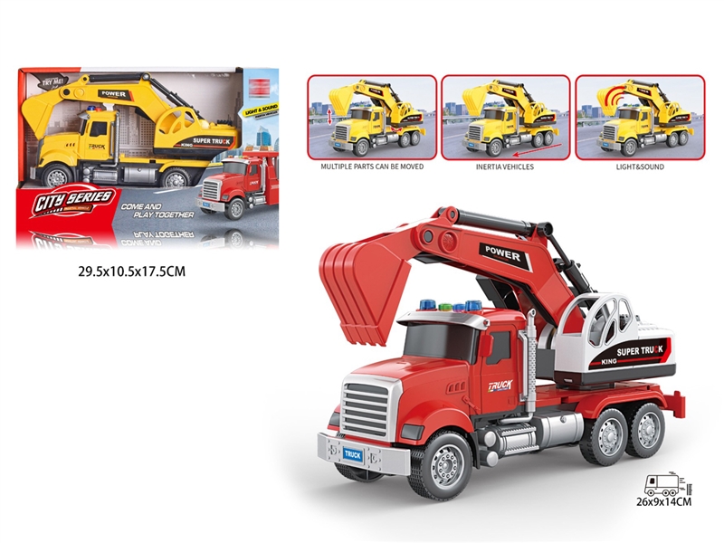 FRICTION CONSTRUCTION TRUCK W/LIGHT & SOUND,INCLUDED 3*AG13 - HP1243098