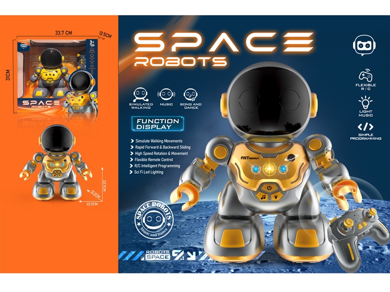R/C PROGRAM ROBOT WITH LIGHT & MUSIC,SONG AND DANCE (10 MELODIES) - HP1243131
