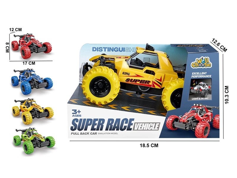 PULL BACK CAR , 4COLORS - HP1243176
