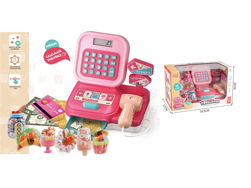 CASH REGISTER SET SET W/LIGHT & SOUND（NOT INCLUDED BATTERY） - HP1243589