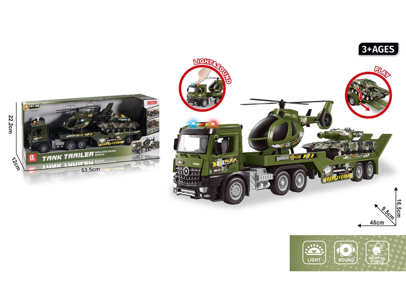 FRICTION TRUCK W/LIGHT & SOUND（INCLUDED BATTERY） - HP1243614