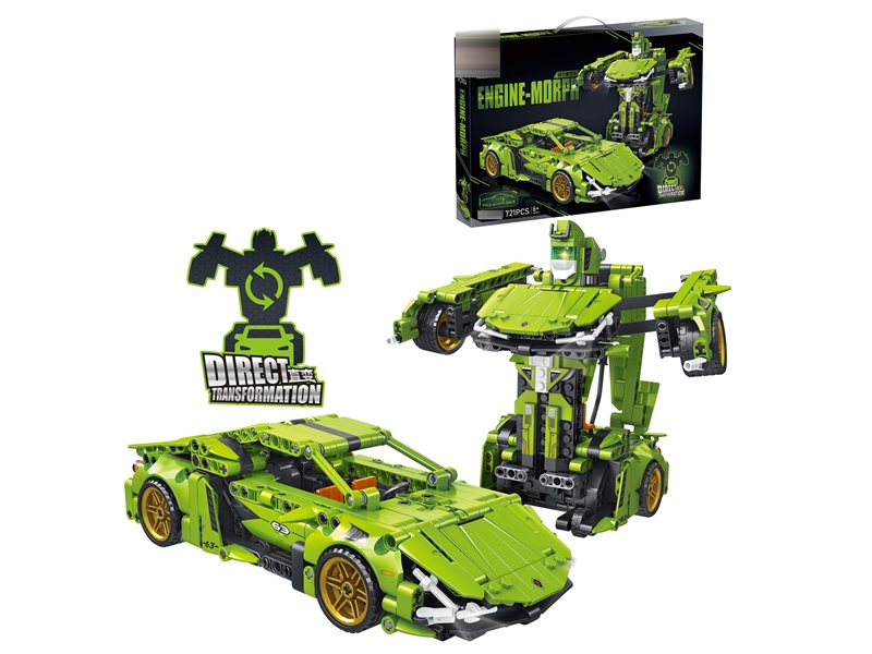 PULL BACK BLOCKS TRANSFORMER CAR 721PCS - HP1244787