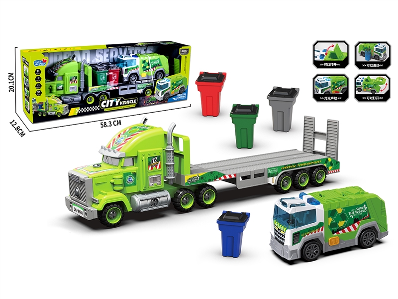 SANITATION TRUCK SET W/LIGHT & SOUND - HP1245026