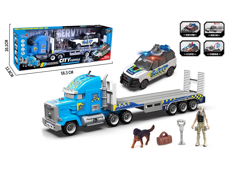 POLICE TRUCK SET W/LIGHT & SOUND - HP1245028
