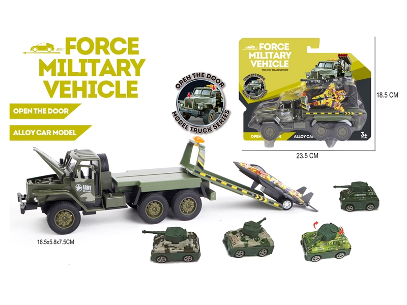 PULL BACK TRUCK W/DIE-CAST CAR - HP1245042