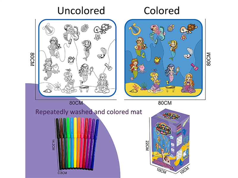 COLORING WASHABLE MAT - HP1245203