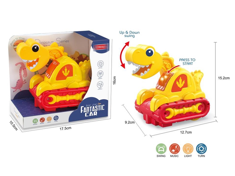 B/O DINOSAUR CAR W/LIGHT & SOUND - HP1245922